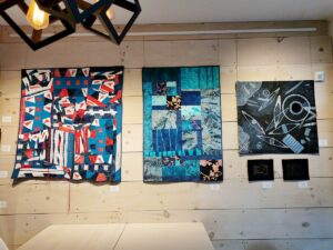Scapes, Scopes and Abstracts gallery in Guelph Quilts Exibition